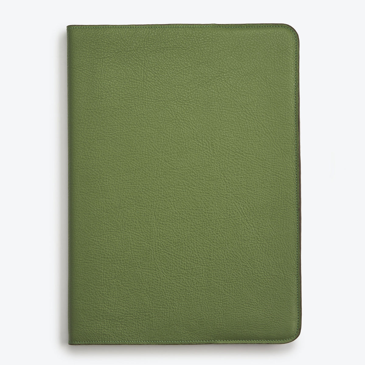 A4 Refillable Personalised Leather Notebook Journal Green Anya