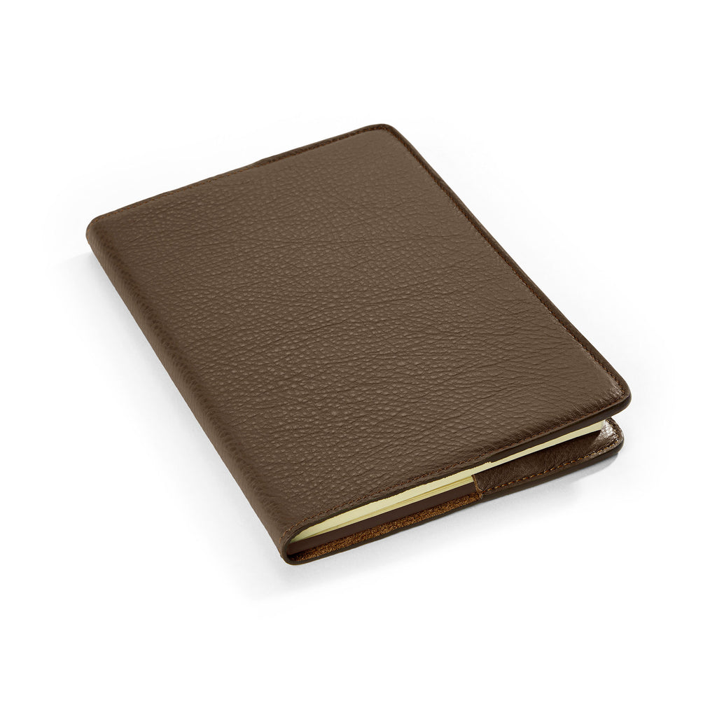 A5 Leather Notebook Refillable Brown