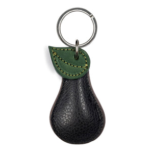 Leather Pear Key Ring