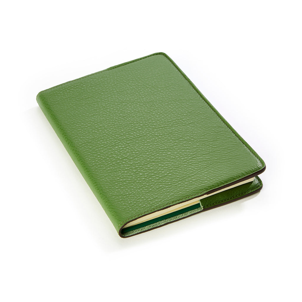 A5 Leather Notebook Refillable Green