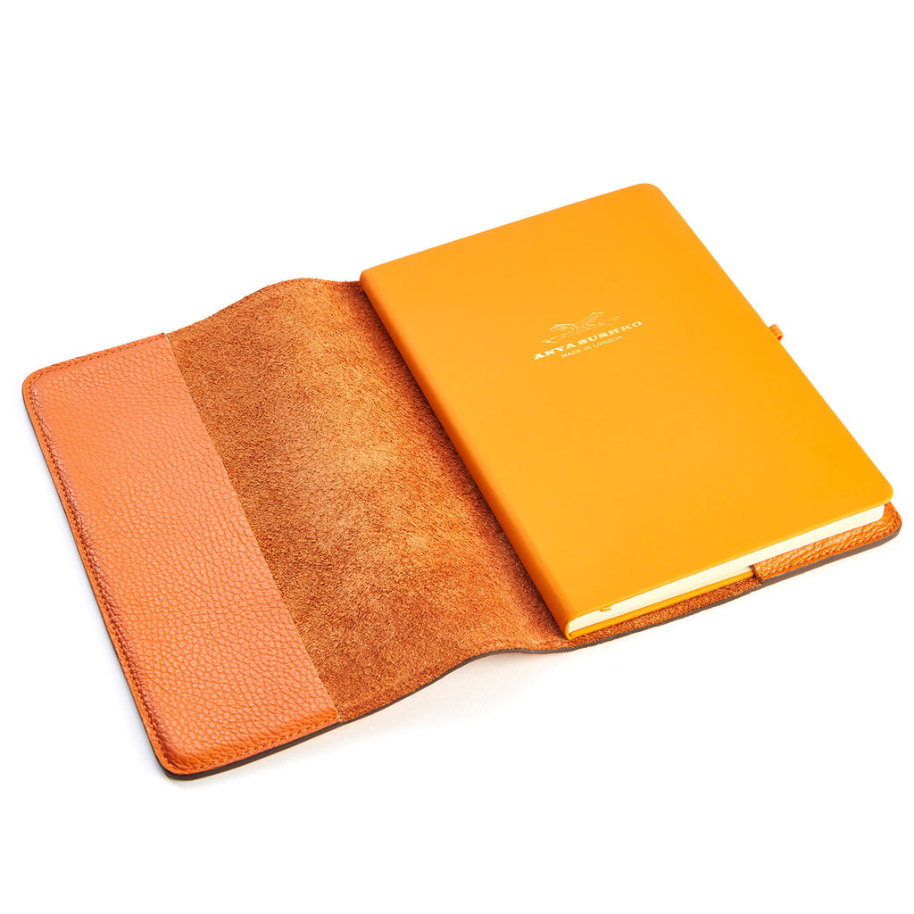 Open A5 Refillable Leather Journal