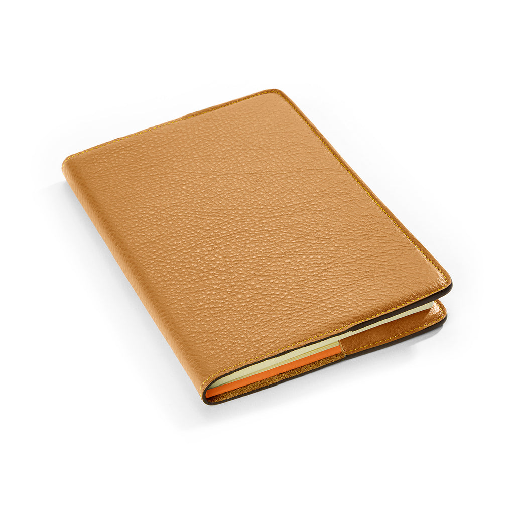 A5 Leather Notebook Refillable Tan