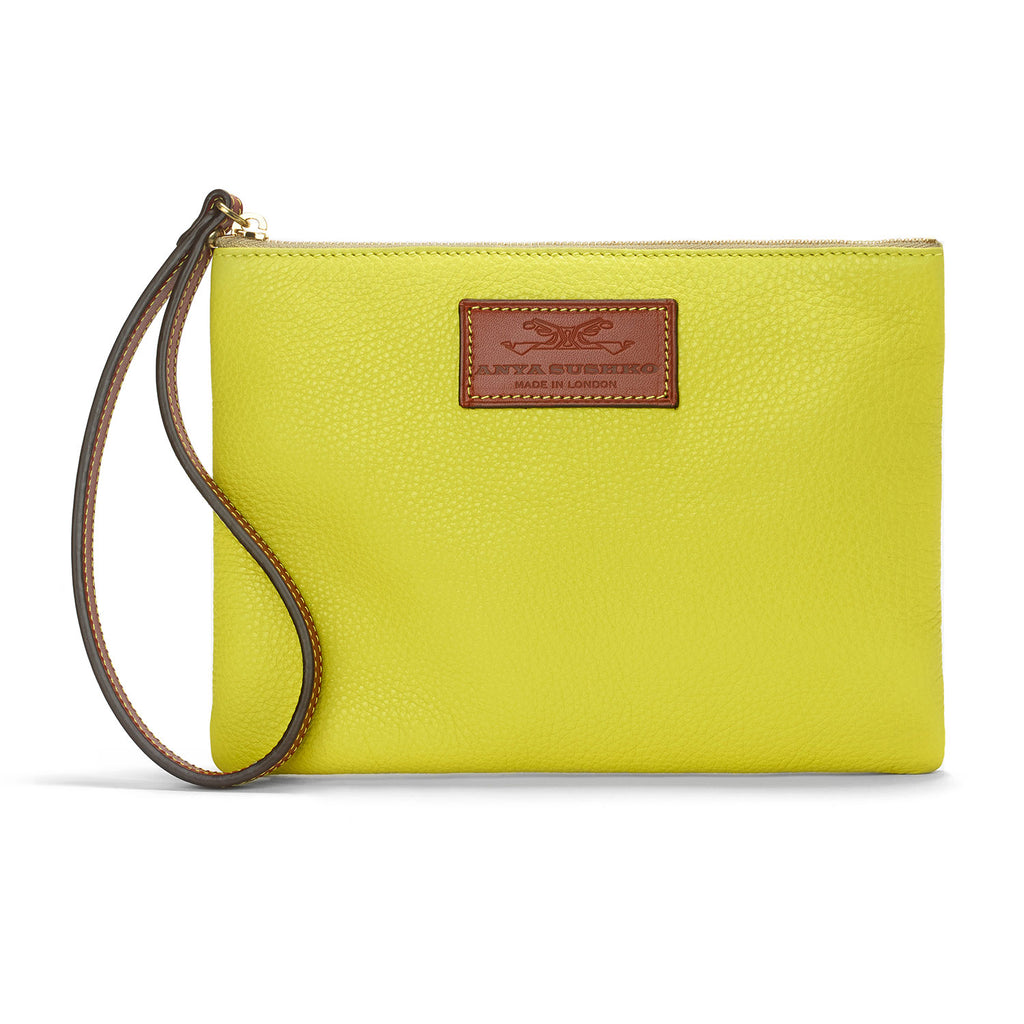 Citron Yellow Wristlet